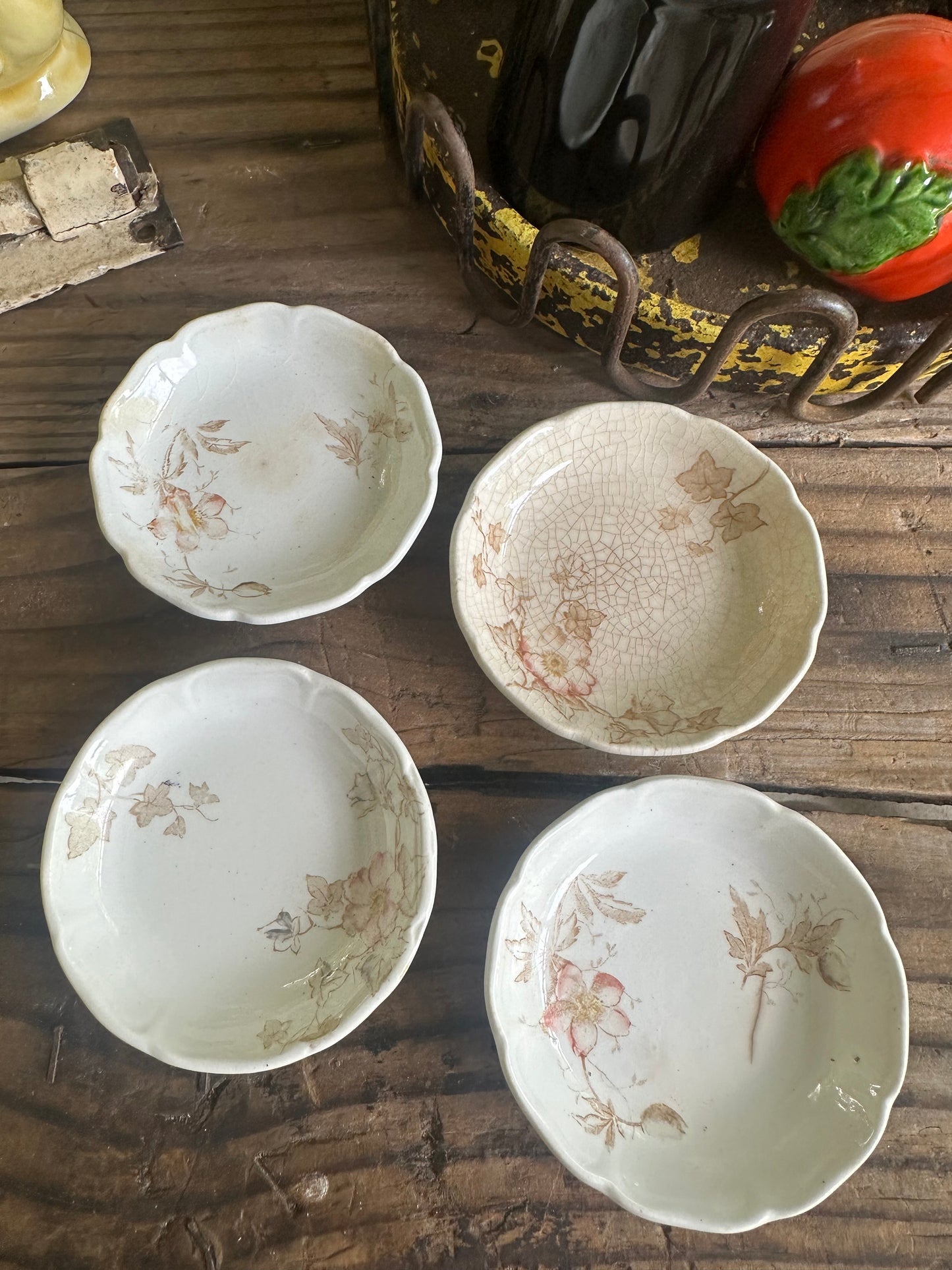 Butter Pats Set Of Four Transferware Johnson Bros England