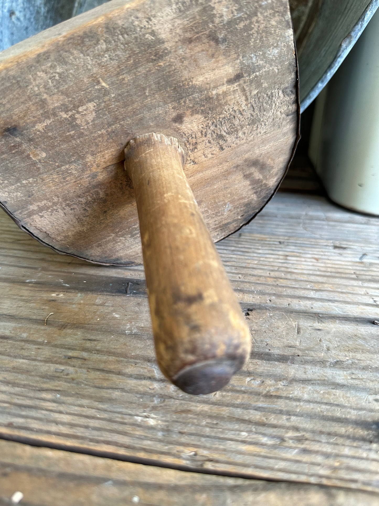 Metal & Wood Scoop