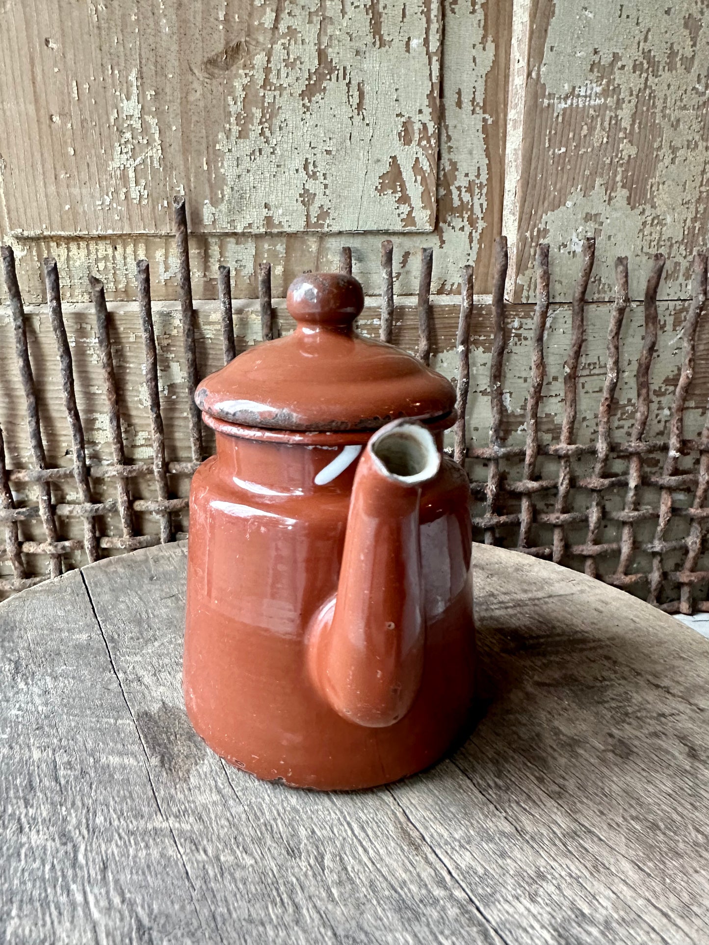 Enamelware Small Tea Pot