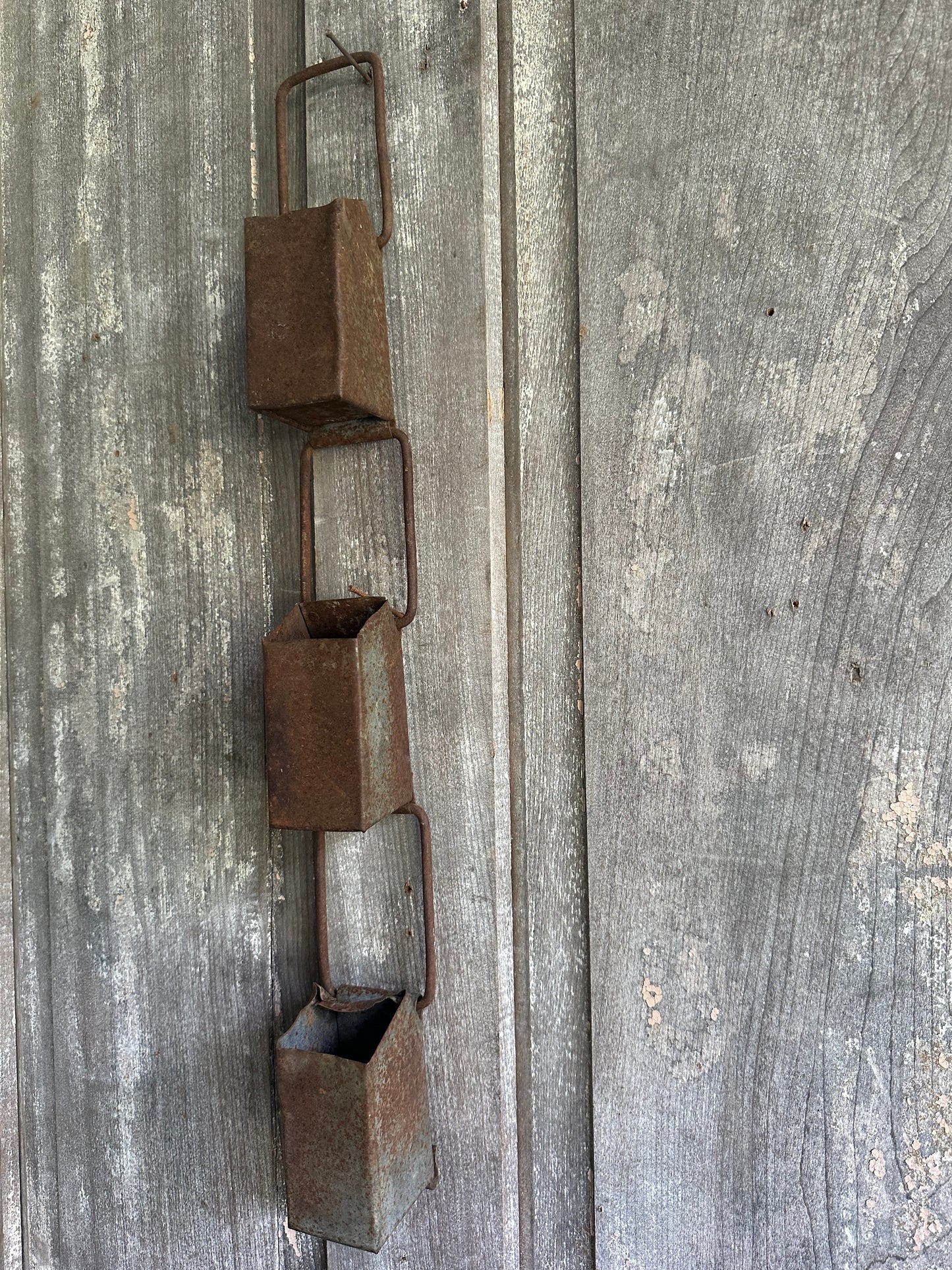 Rusty Metal Hanging Water Dippers
