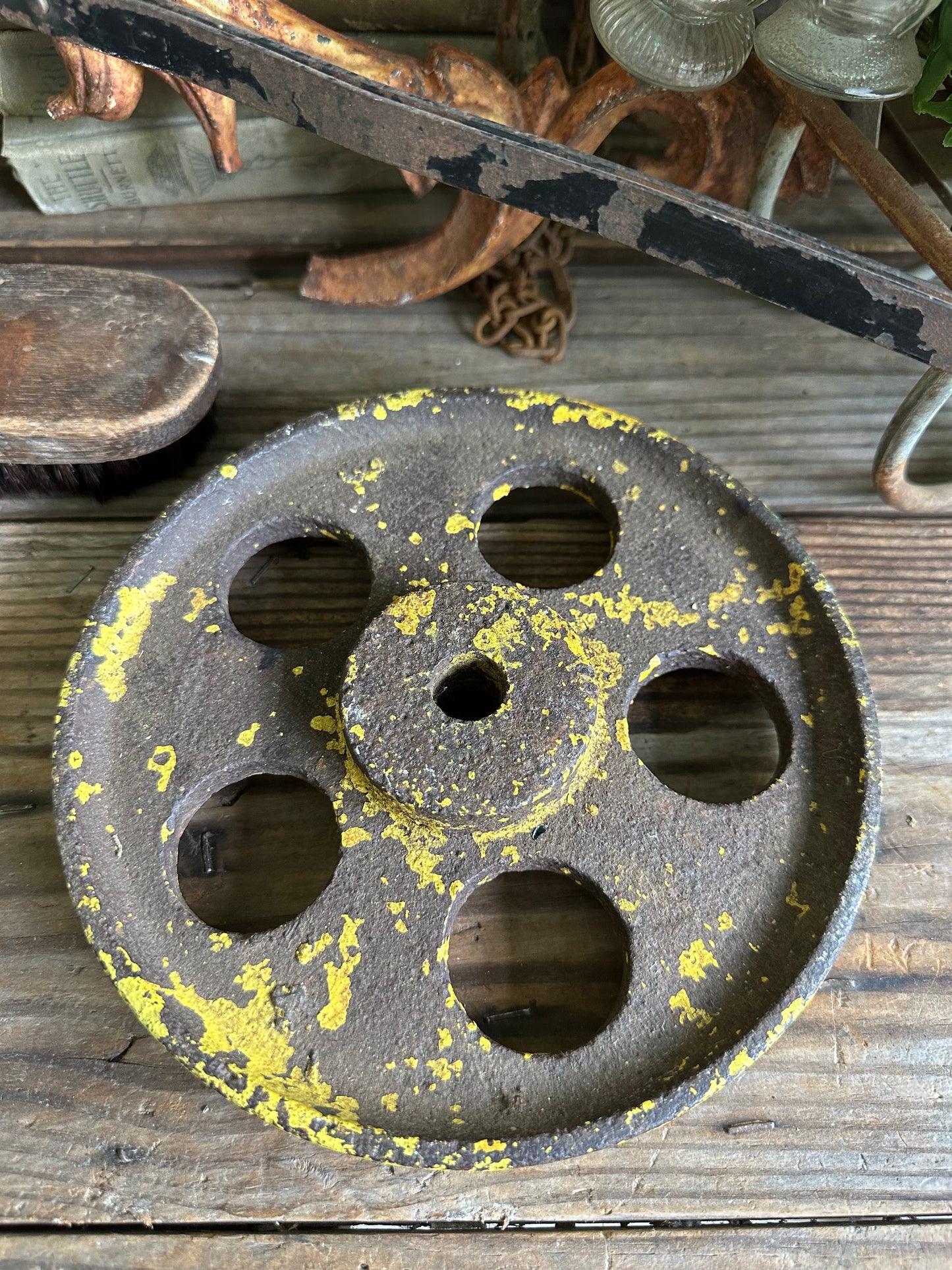 Chippy Yellow Paint Metal Gear