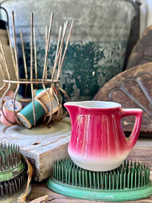 Creamer Pink & White