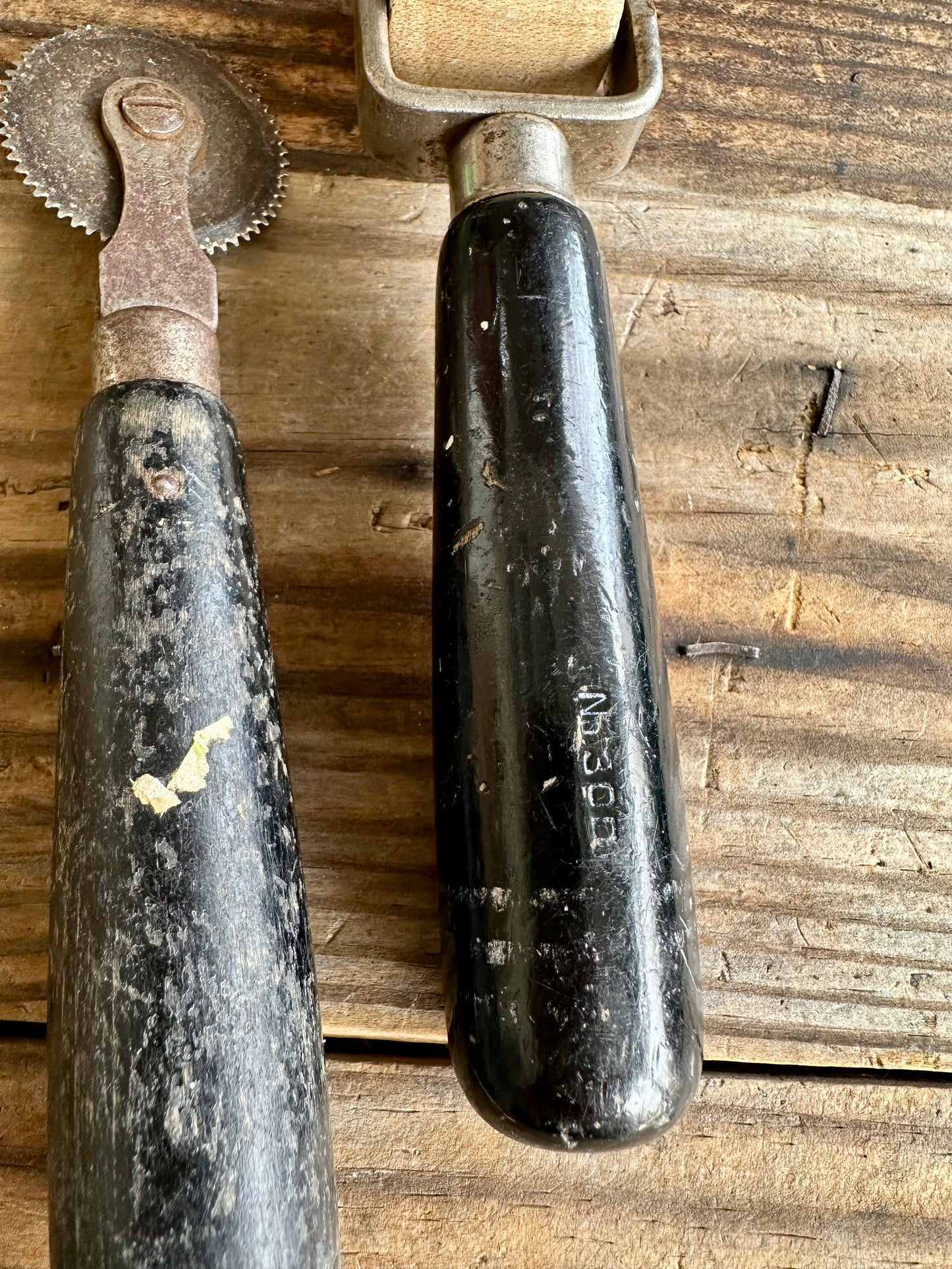 Tools Set Of Two Black Handle