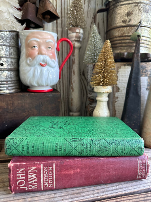 Books Set Of Two Red & Green