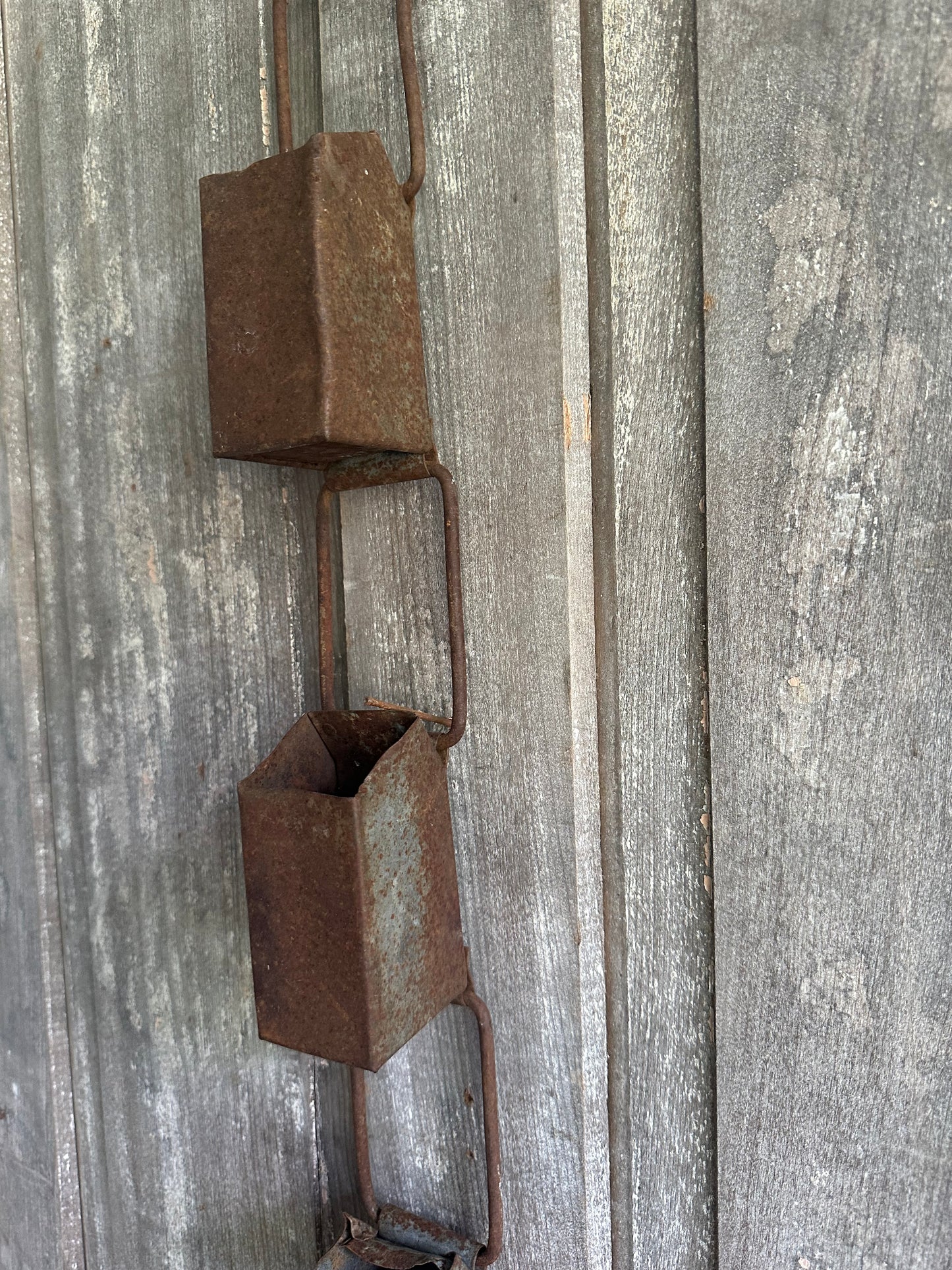 Rusty Metal Hanging Water Dippers