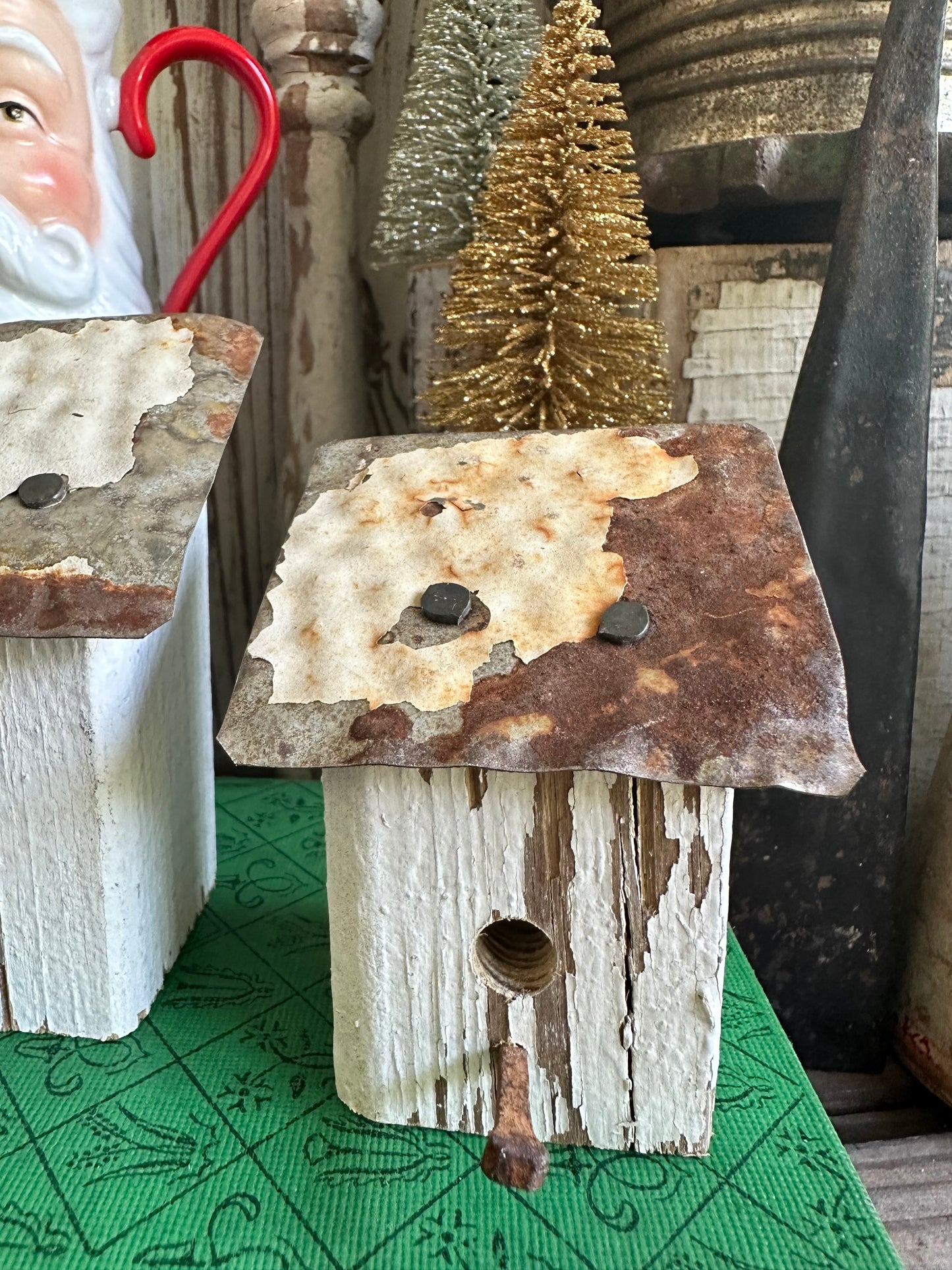 Bitty Birdhouses Set Of Two Handmade