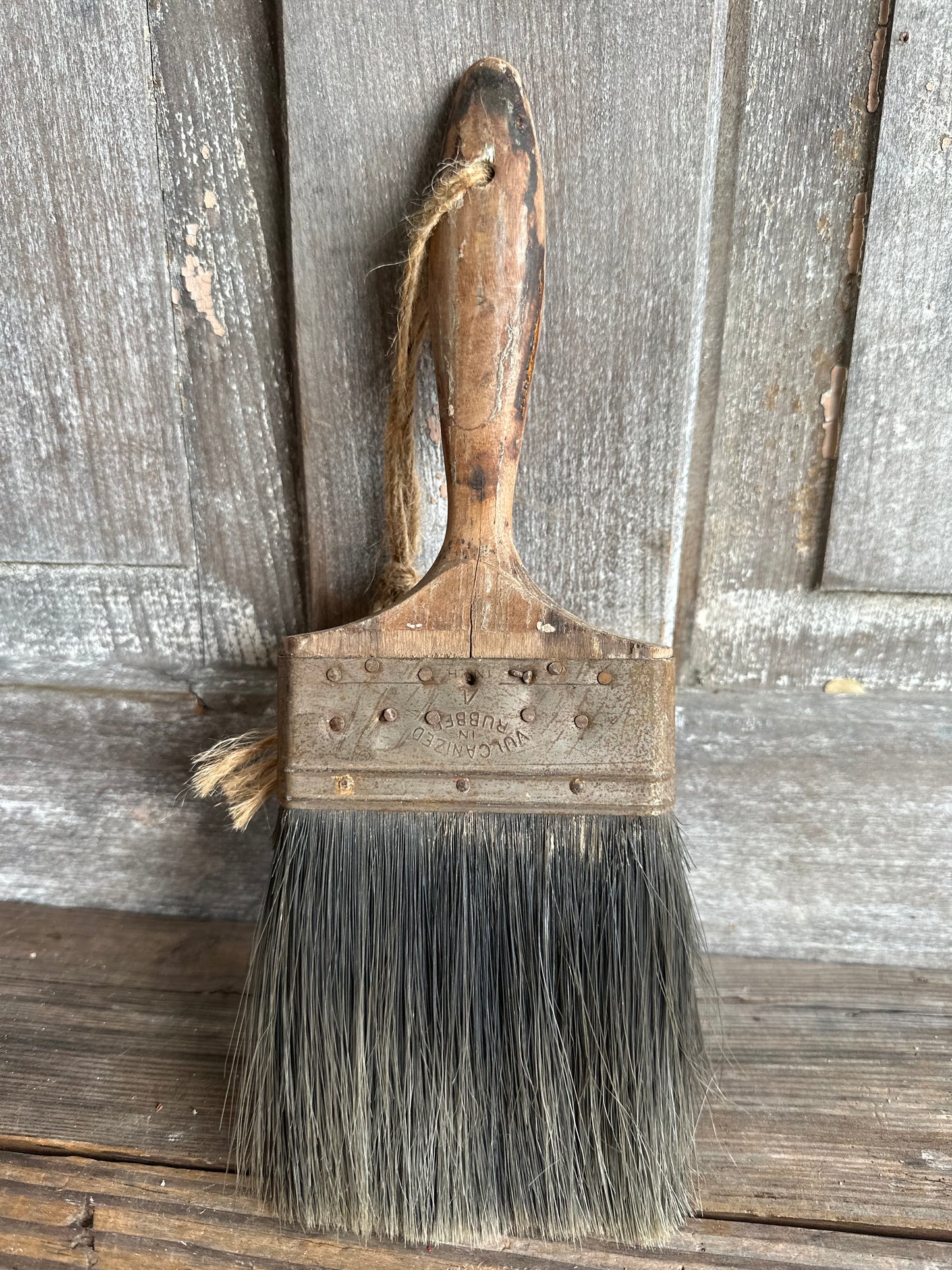 Paint Brush Weathered Wood Handle