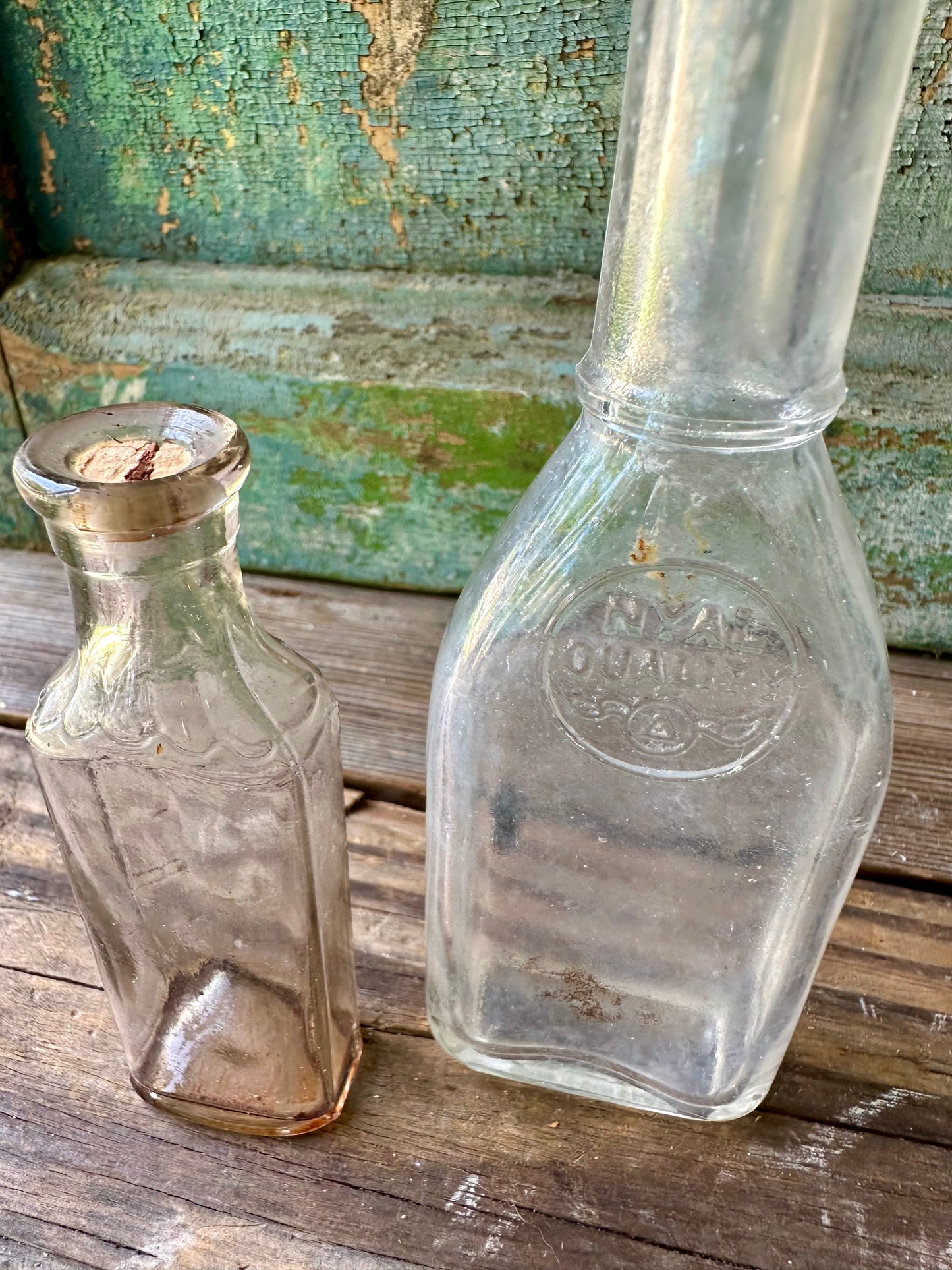 Medicine/Apothecary Glass Bottles Set Of 3