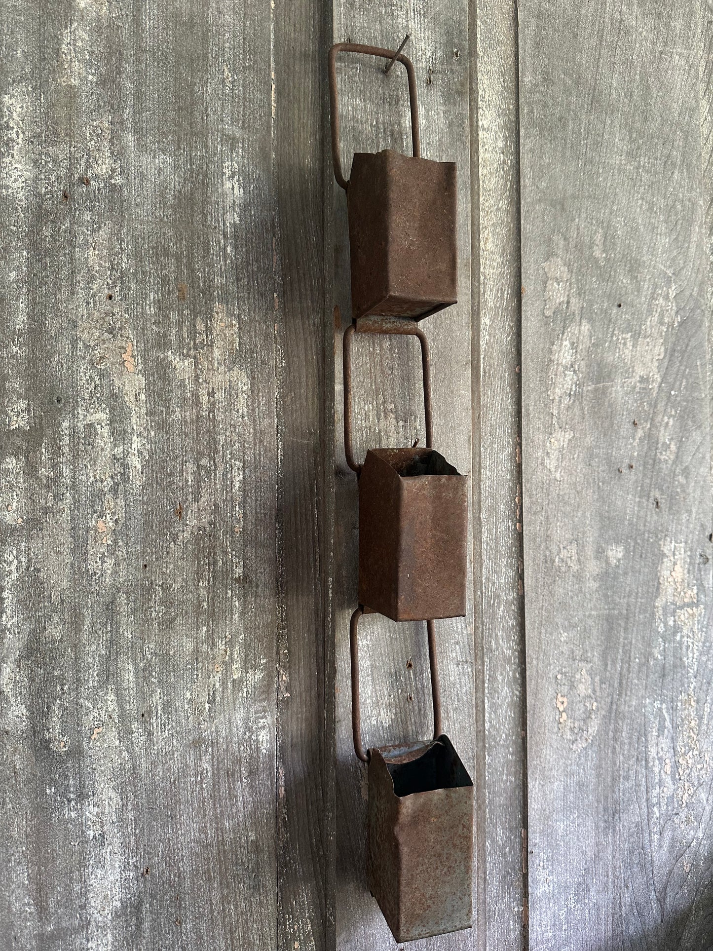 Rusty Metal Hanging Water Dippers