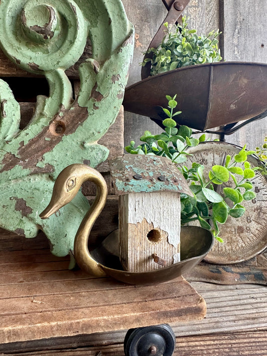 Brass Swan Dish