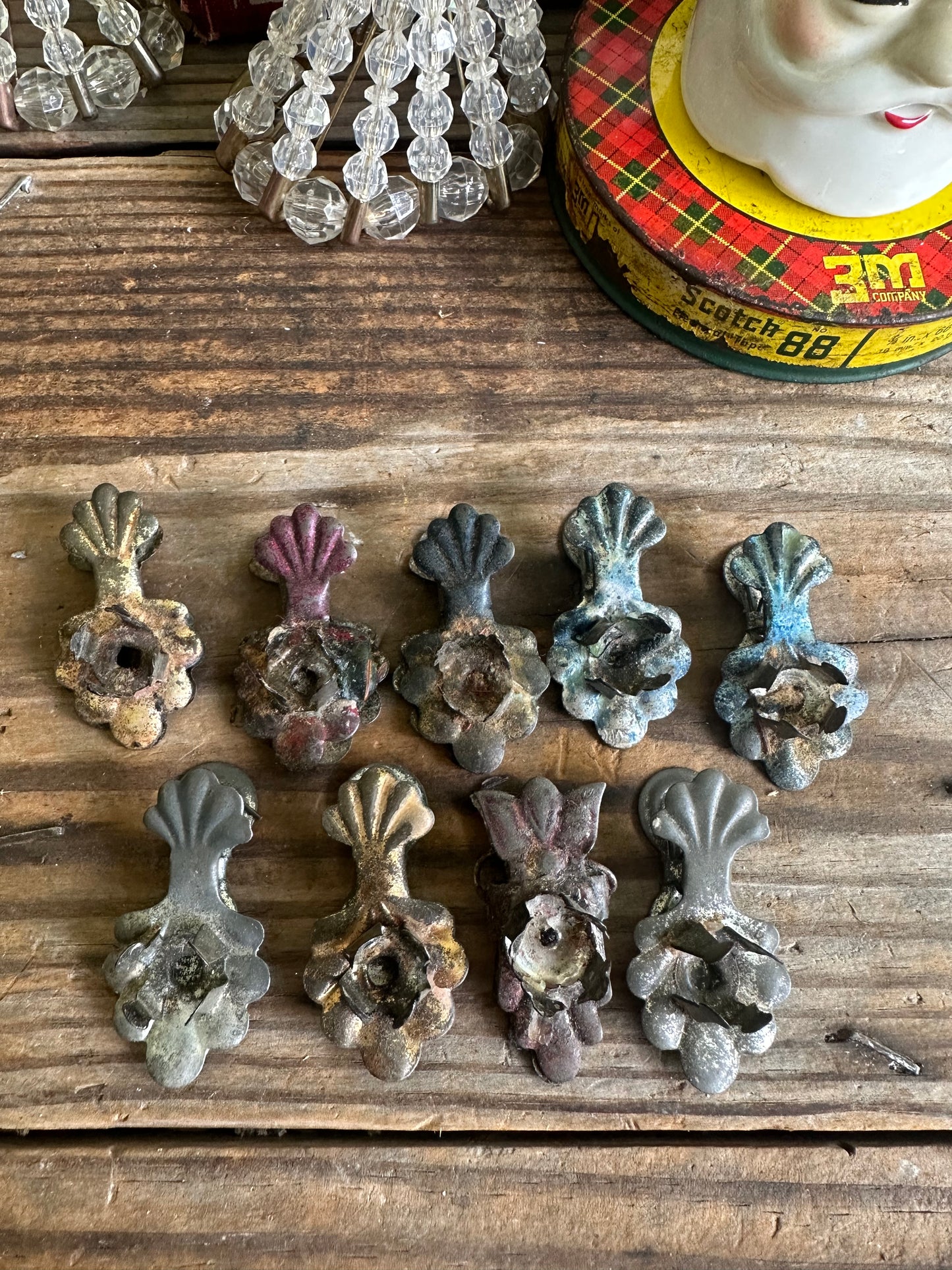 Metal Clip On Candle Holders Set Of 9