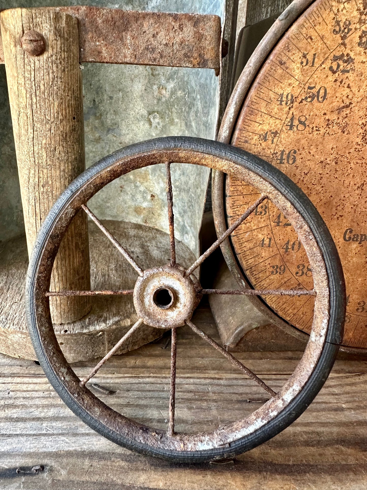 Rusty Metal Wheel 5 1/2"