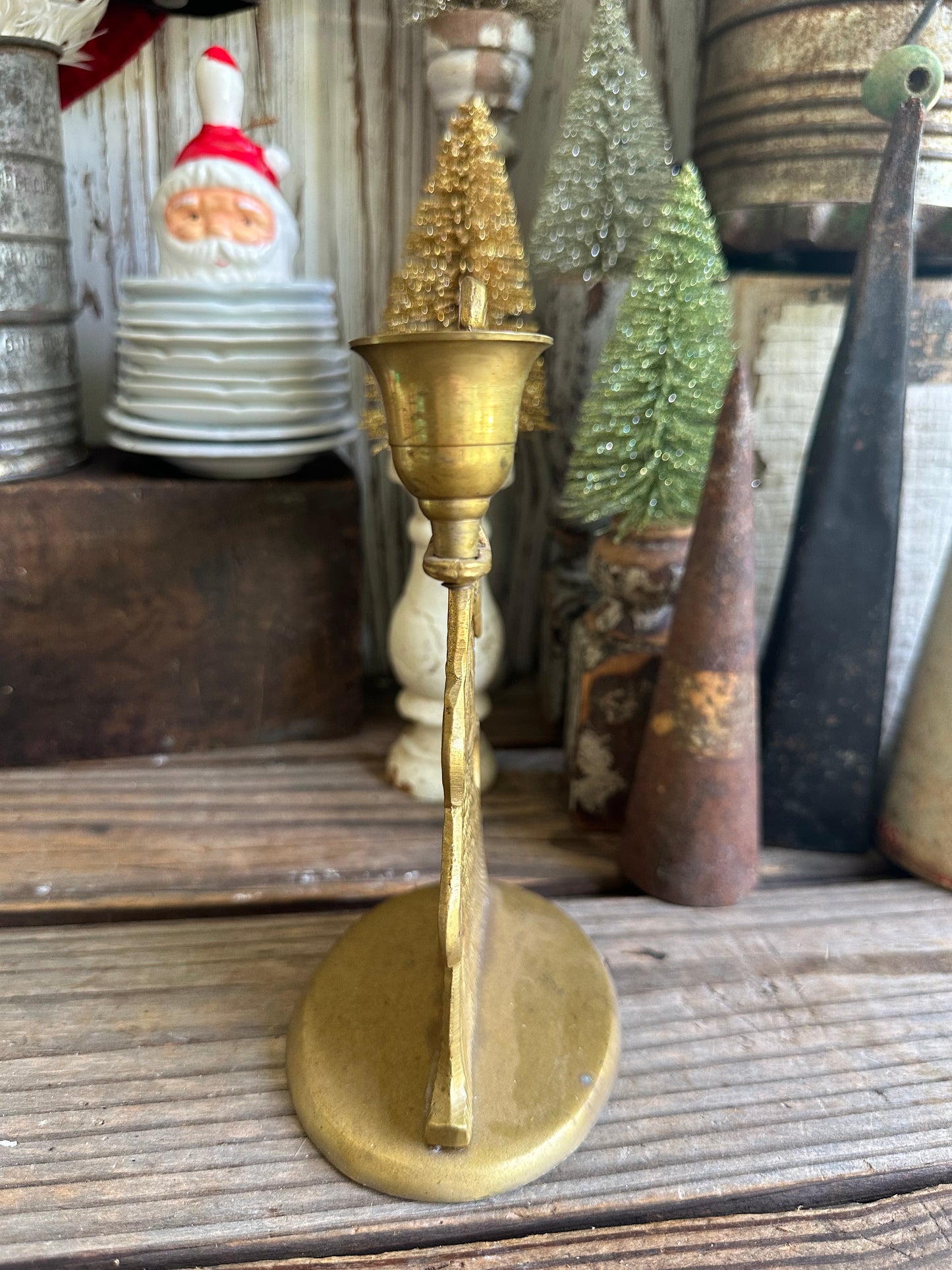 Brass Angel Candleholder