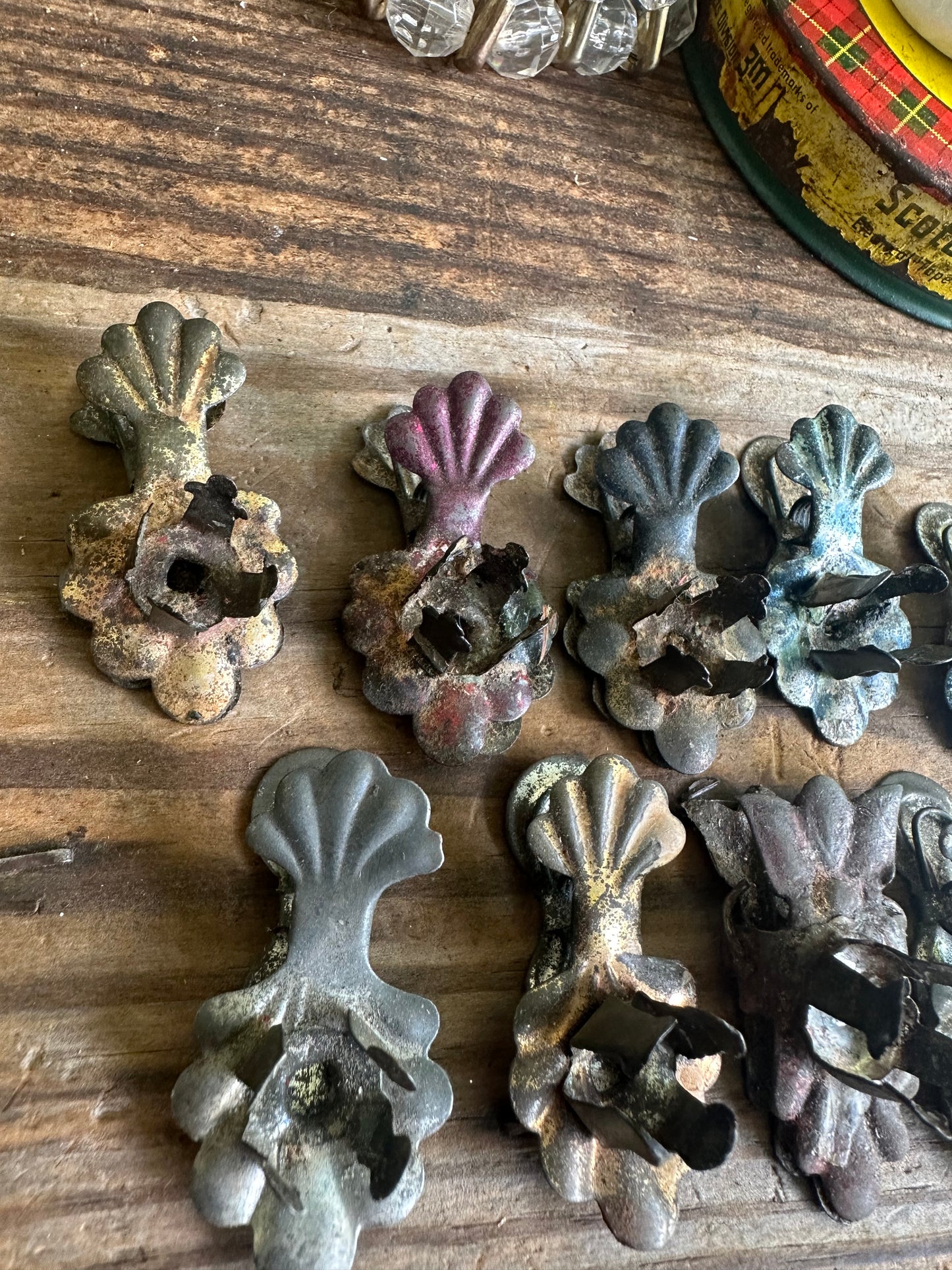 Metal Clip On Candle Holders Set Of 9
