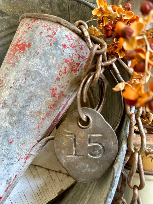 Cattle Tag With Chain #15
