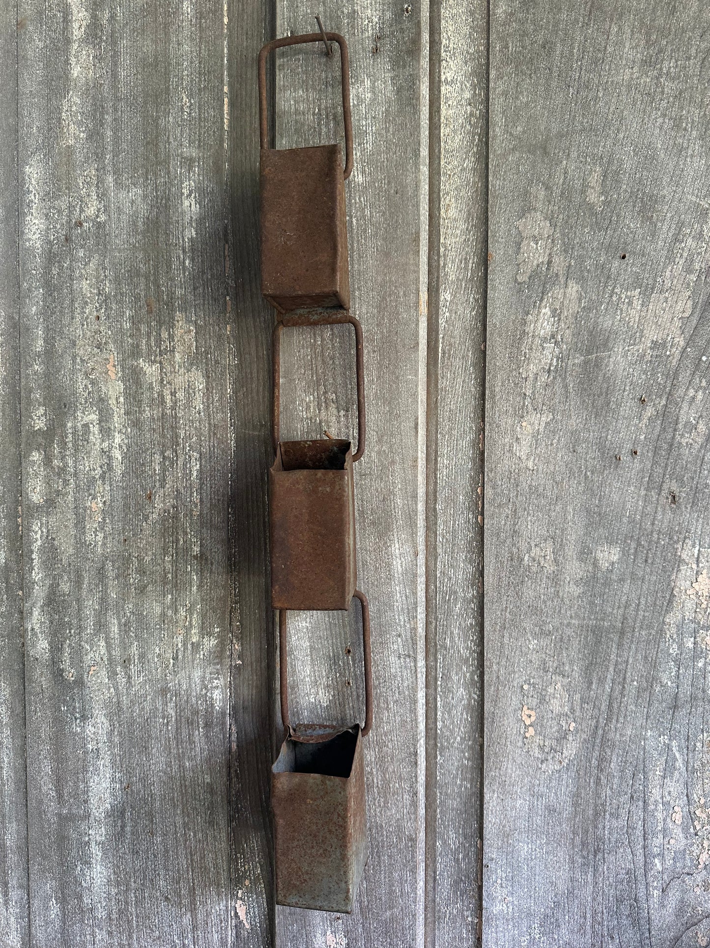 Rusty Metal Hanging Water Dippers