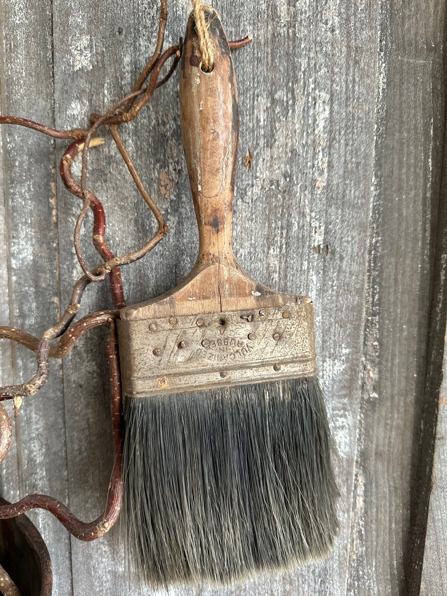 Paint Brush Weathered Wood Handle