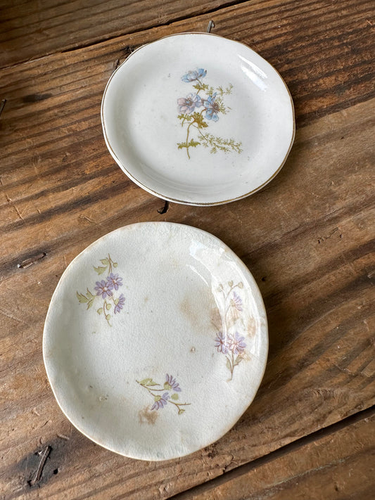 Butter Pats Floral Set Of Two