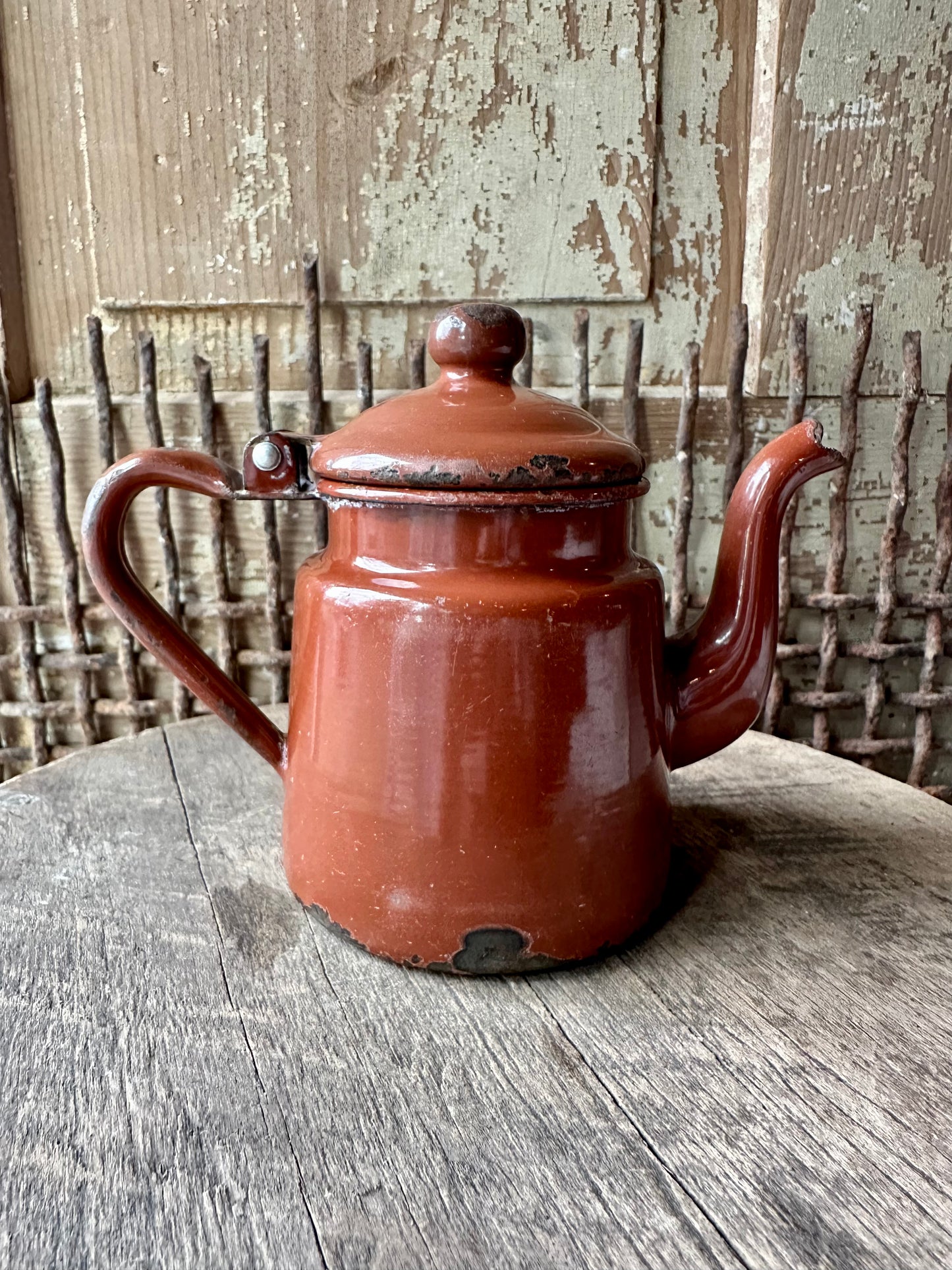 Enamelware Small Tea Pot