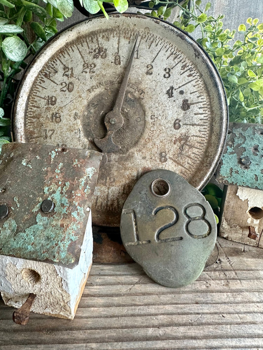 Cattle Tag Brass #128