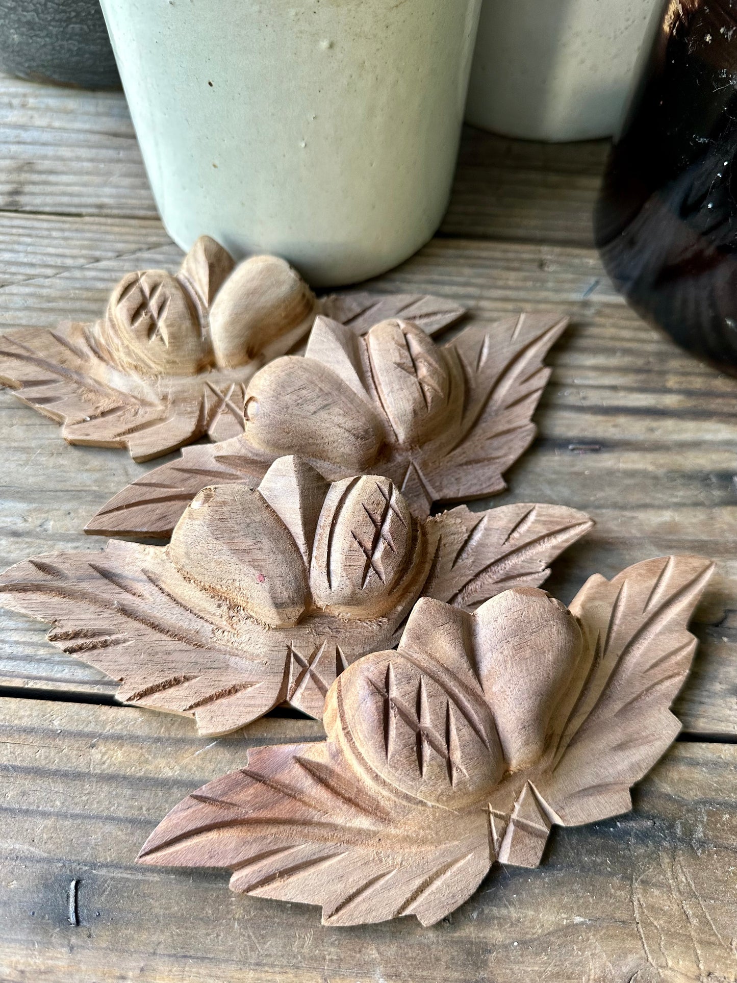 Wood Carved Handles/Drawer Pulls