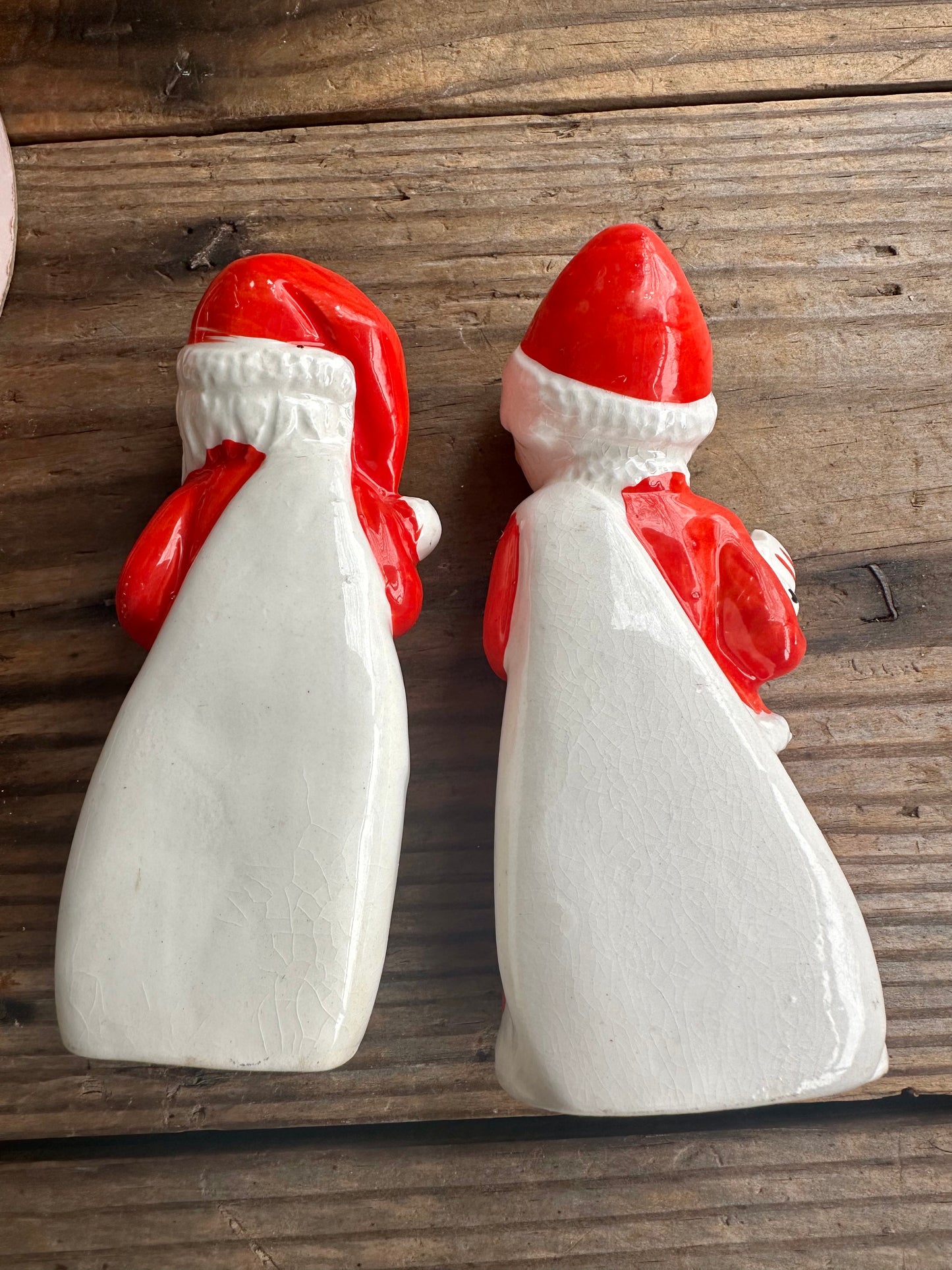 Mr And Mrs Santa Claus Salt And Pepper Shaker Set Japan